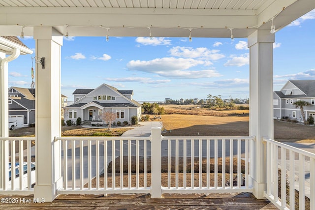 exterior space with covered porch