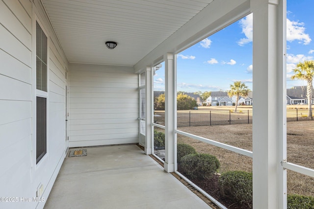 view of sunroom / solarium