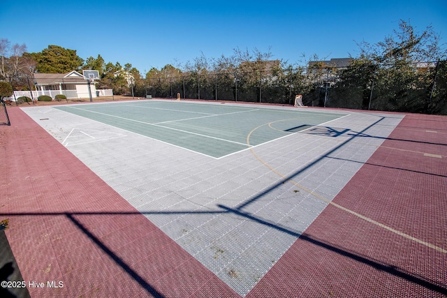 view of basketball court