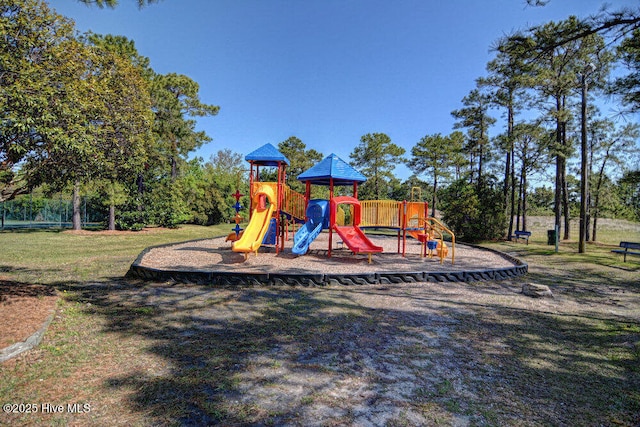 view of play area