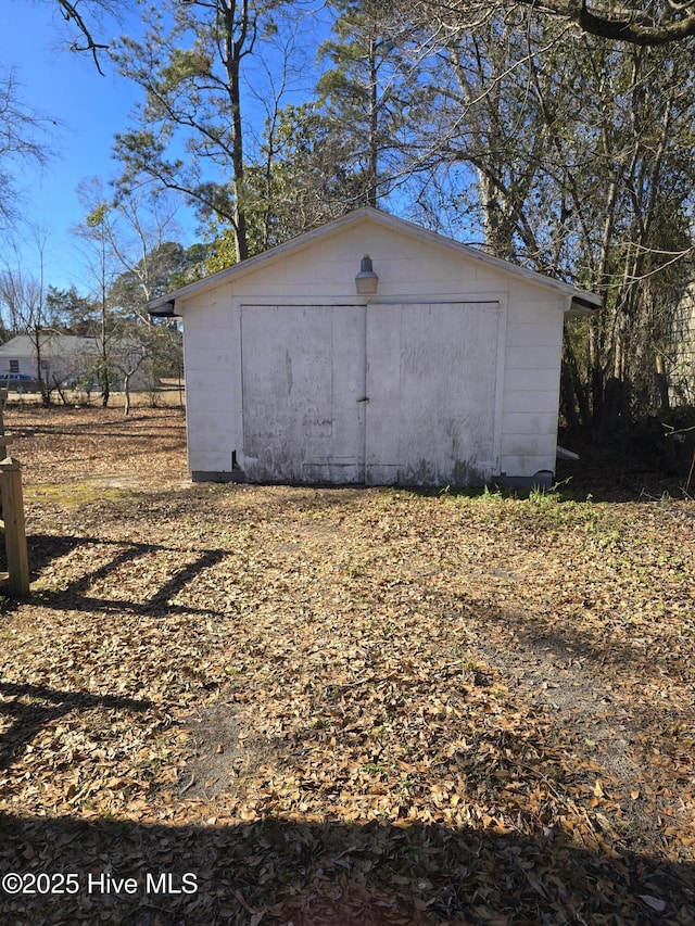 view of outdoor structure