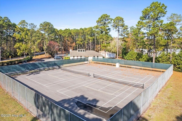 view of tennis court