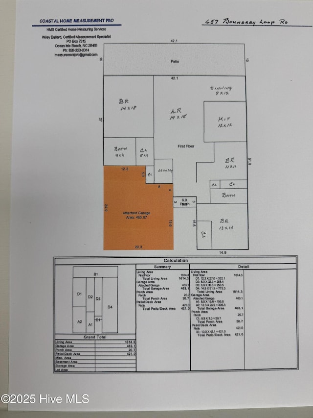 657 Boundary Loop NW, Carolina Shores, NC 28467 - floor plan / room layout