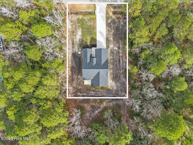 657 Boundary Loop NW, Carolina Shores, NC 28467 - view from above of property featuring property boundaries highlighted