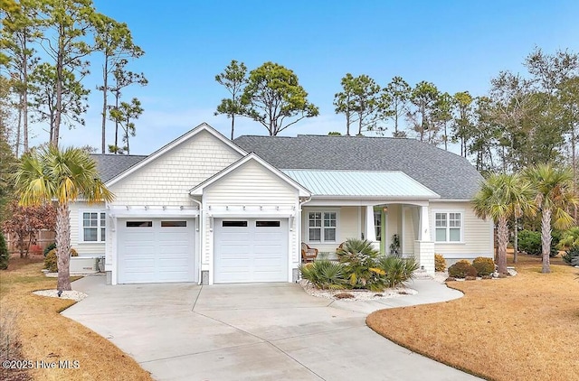 view of front of house featuring a garage