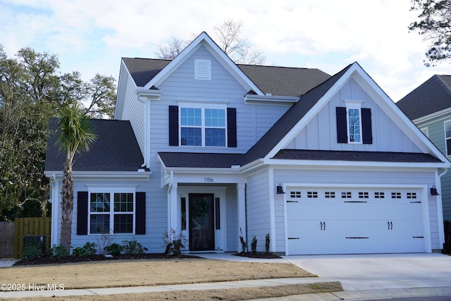 view of front of house featuring a garage