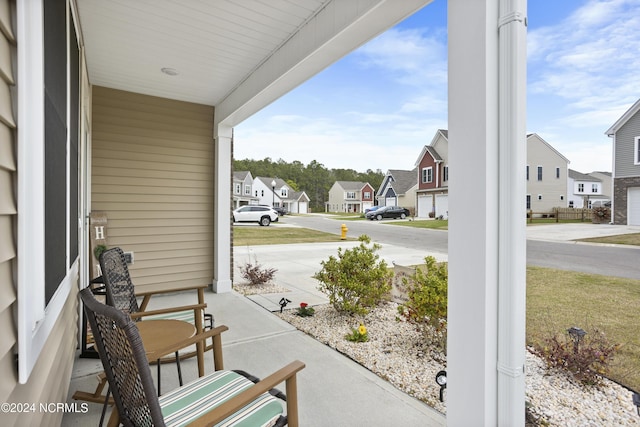 view of patio / terrace featuring covered porch