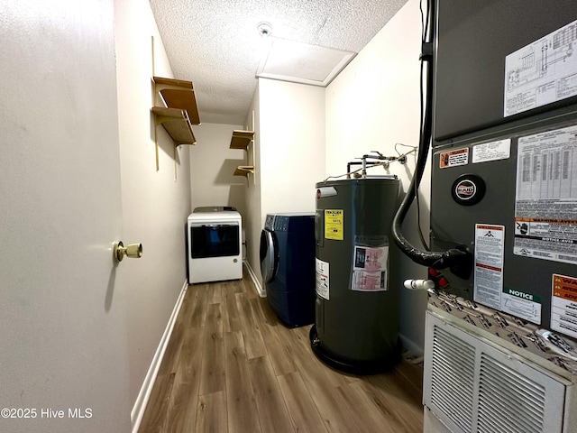 utilities with electric water heater and heating unit