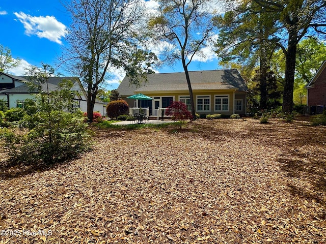 back of house featuring a patio area