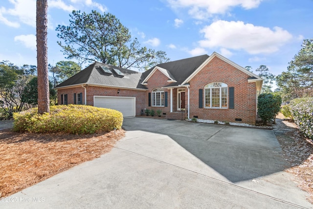 front facade featuring a garage