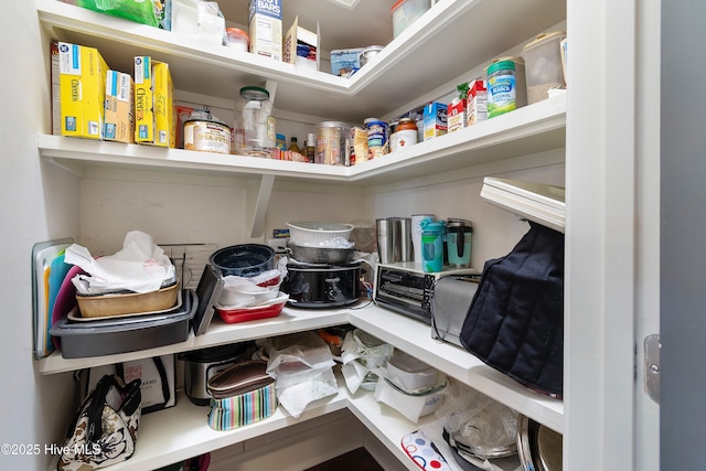 view of pantry