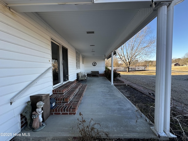 view of patio / terrace featuring a porch