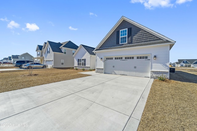 view of front of home with a front yard