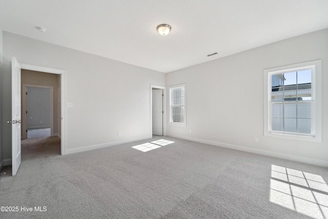 view of carpeted empty room