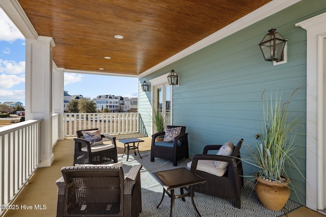 view of balcony