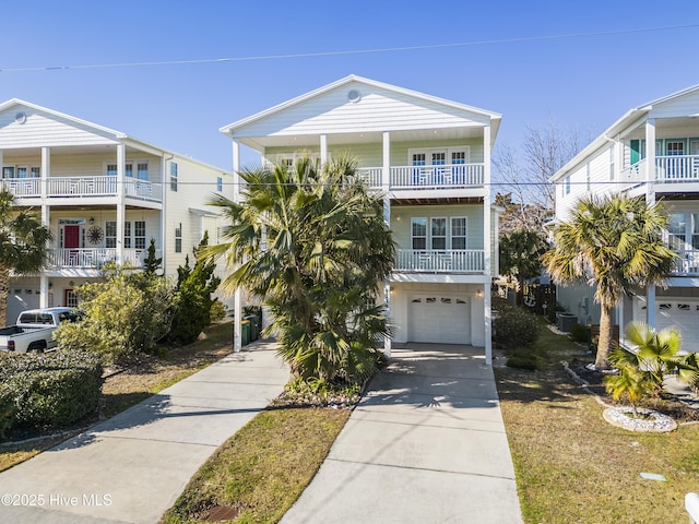 view of raised beach house