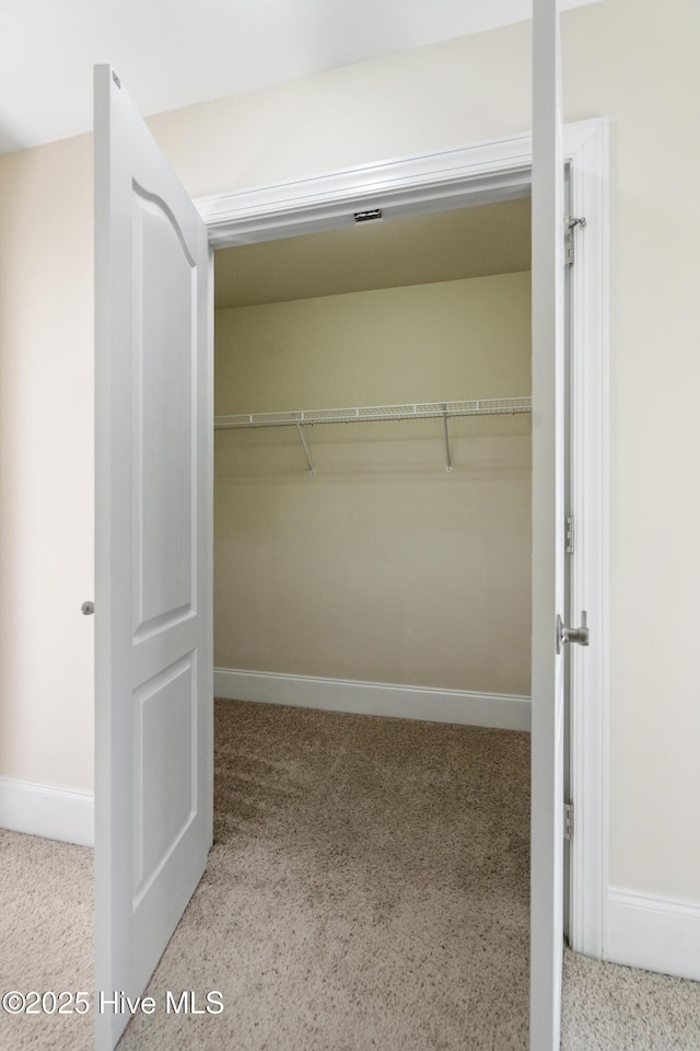 view of closet