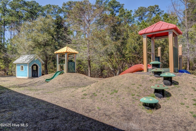 view of play area