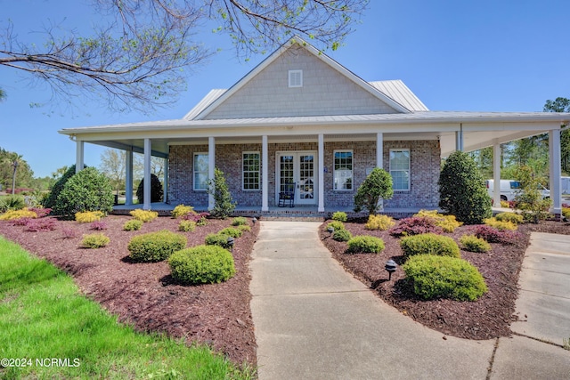 farmhouse with a porch