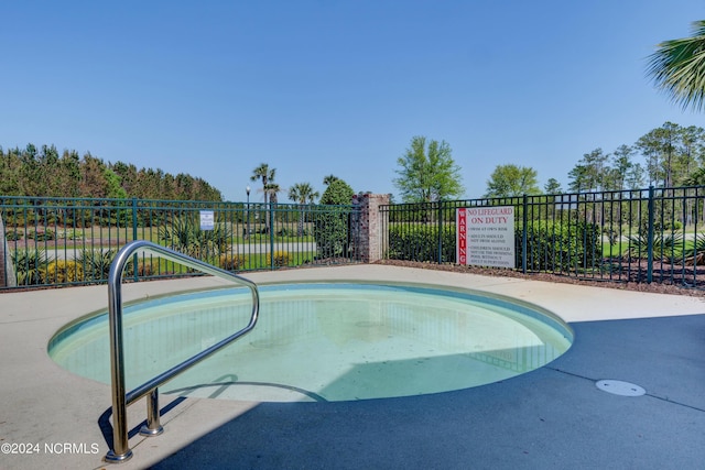 view of pool