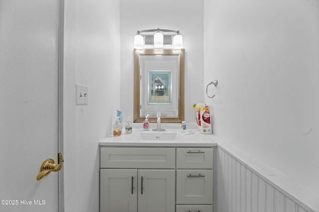 bathroom with vanity