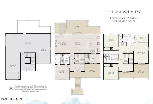629 Vale Dr, Wilmington, NC 28411 - view of floor plan / room layout