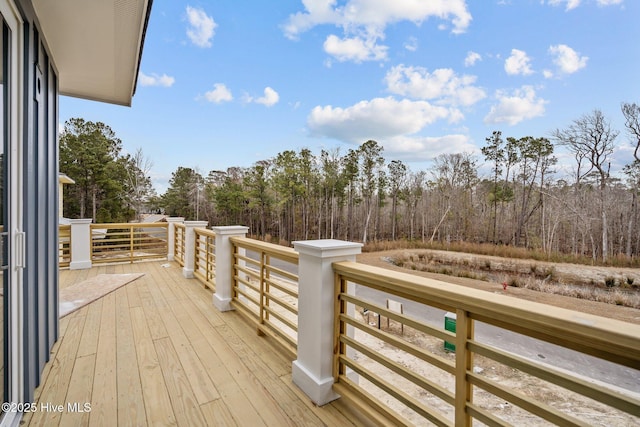 view of wooden terrace