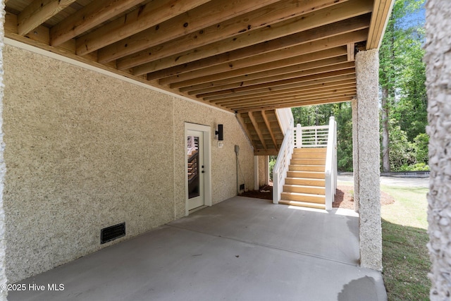629 Vale Dr, Wilmington, NC 28411 - view of patio / terrace with stairs
