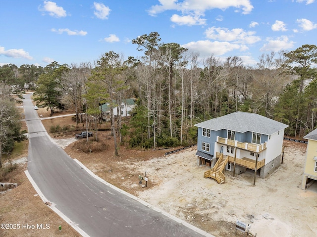 birds eye view of property