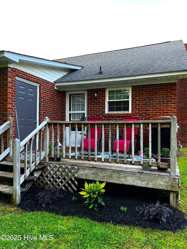 view of rear view of property