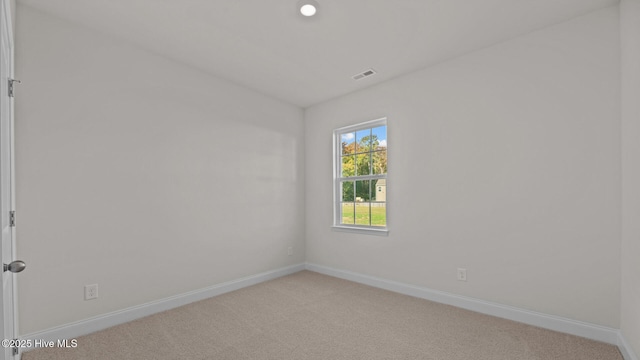 view of carpeted empty room