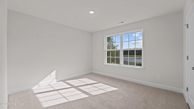 view of carpeted empty room