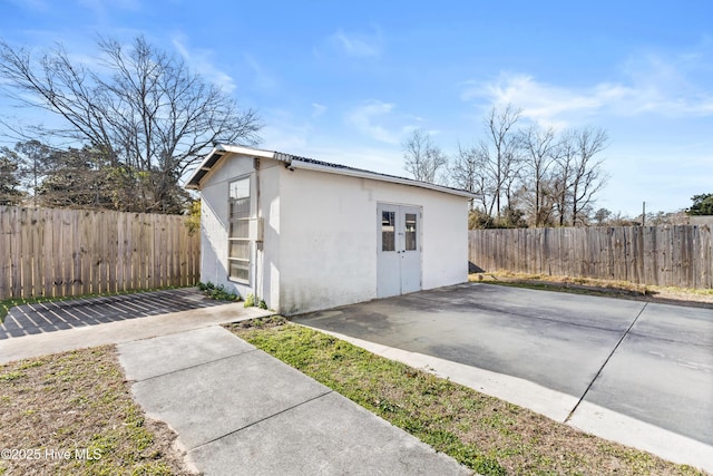 view of outbuilding