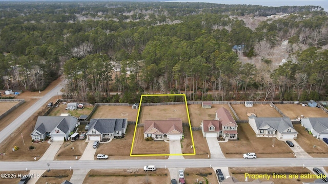 birds eye view of property