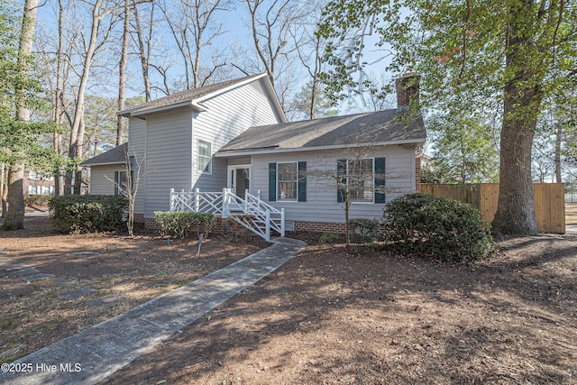 view of front of home