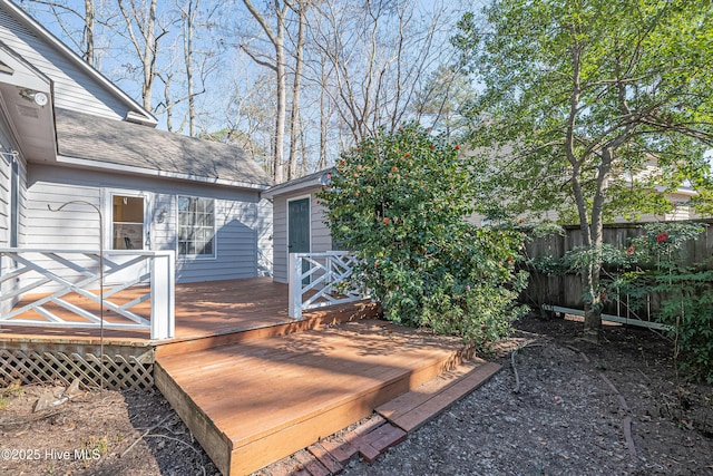 view of wooden terrace