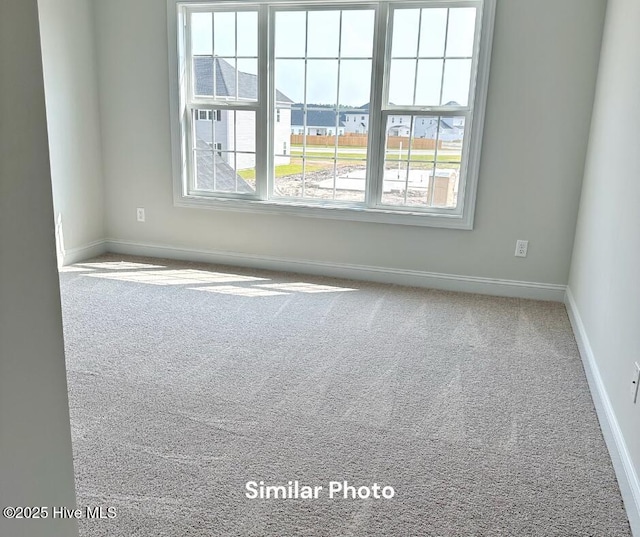 view of carpeted empty room