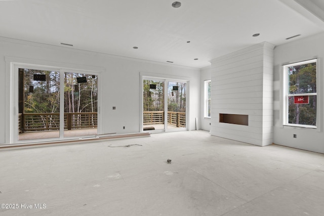 view of unfurnished living room