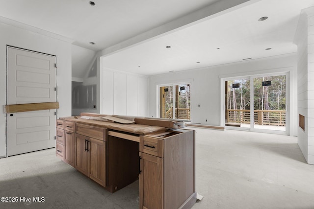 kitchen with refrigerator