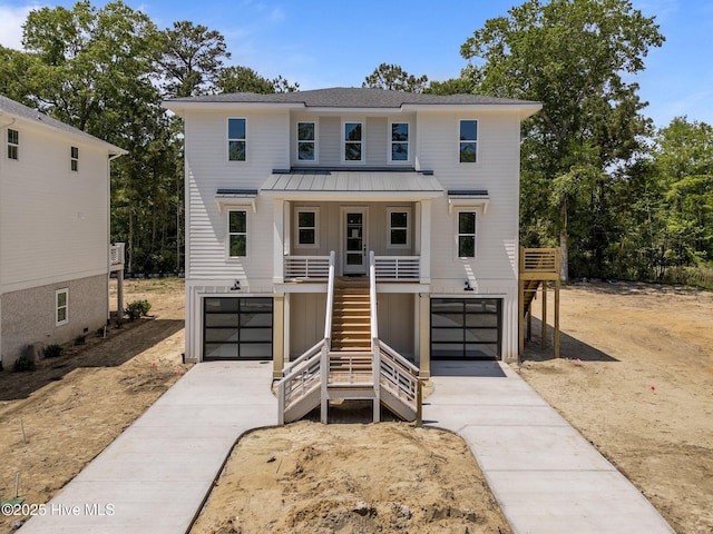 633 Vale Dr, Wilmington, NC 28411 - back of property featuring stairs and a balcony