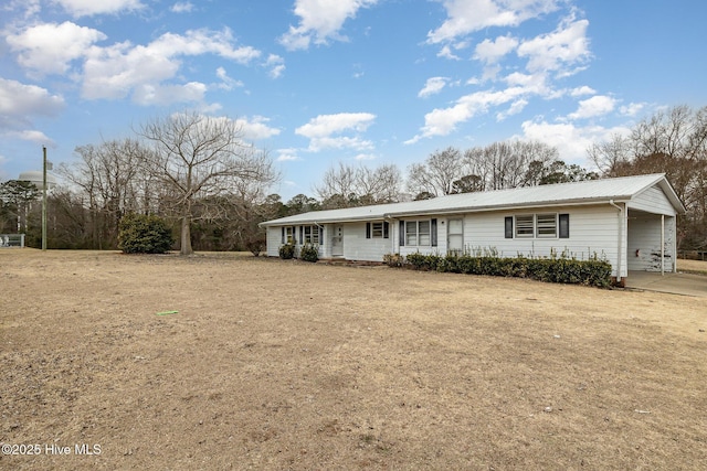 view of ranch-style house