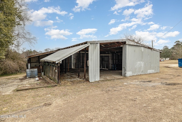 view of outbuilding with cooling unit