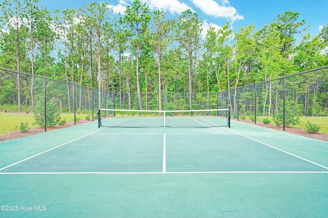 view of tennis court