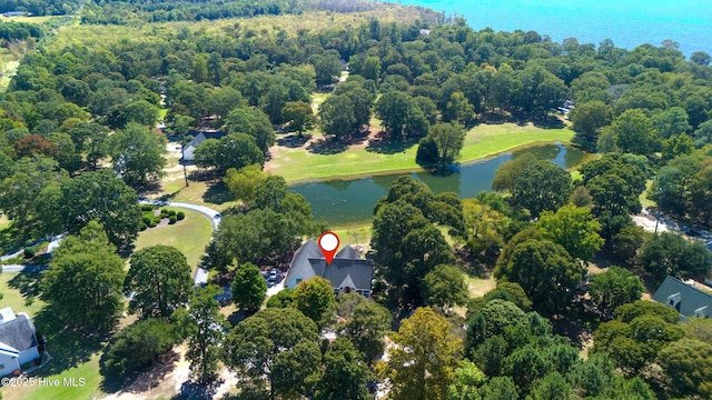 132 Lake Wood Dr, Edenton, NC 27932 - aerial overview of property's location with a nearby body of water