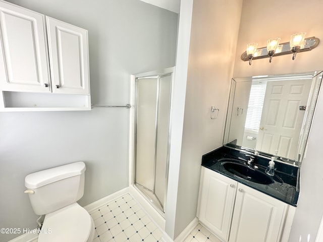6104 Falcon Dr, New Bern, NC 28560 - bathroom with vanity and a stall shower