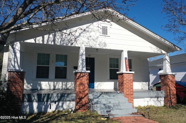 bungalow with a porch