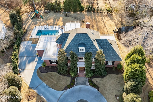 birds eye view of property