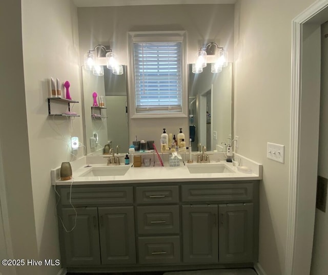 bathroom with vanity