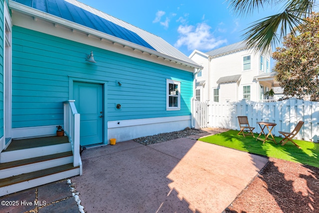 rear view of house with a patio area