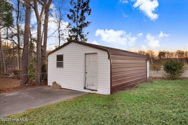 102 Circle Dr, Snow Hill, NC 28580 - view of shed with fence